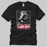 Crazy Darth Vader Stamp Erkek Tişört - L - Siyah