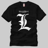 Crazy Death Note Detective Erkek Tişört - L - Siyah