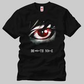 Crazy Death Note Eyes Erkek Tişört - L - Siyah
