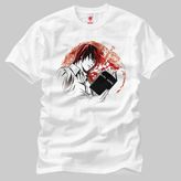 Crazy Death Note Light Erkek Tişört - S - Beyaz