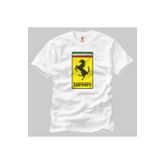 Crazy Ferrari Square Logo Erkek Tişört