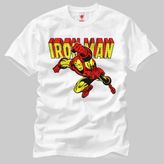 Crazy Ironman Erkek Tişört - Beyaz