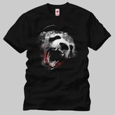 Crazy Killer Panda Erkek Tişört - S - Siyah