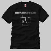 Crazy Rammstein Logo 01 Erkek Tişört - Siyah