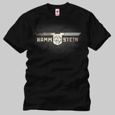 Crazy Rammstein Logo Erkek Tişört - Siyah