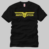 Crazy Rammstein Wing Logo Erkek Tişört - Siyah