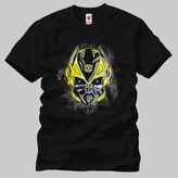 Crazy Transformers Bumblebee Head Erkek Tişört - XL - Siyah