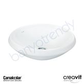Creavit 45 cm Beyaz Tezgah Üstü Lavabo