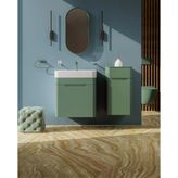 Creavit 60 cm Nil Yeşili Kapaklı Colorit Lavabo Dolabı