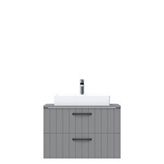 Creavit D10 Next Tezgah Üstü 2 Çekmeceli 80 cm Gri Lake Lavabo Dolabı
