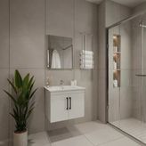 Creavit D20 Banyo Dolabı Seti Çekmeceli 80 Cm Beyaz