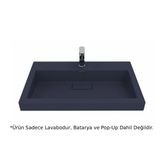 Creavit Epic 80 cm Basalt Mat Etajerli Lavabo