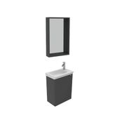 Creavit MI0045.00.AA Mio Antrasit Mat 45+45 cm Aynalı Banyo Dolabı