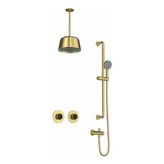 Creavit Retro Ankastre Duş Sistemi Brush Gold (Sarkıt) RCL2000 - Mat Altın