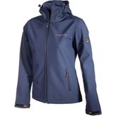 Cresta Outdoor Basic Kapüşonlu Kadın Softshell Ceket - Lacivert - 2XL