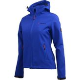 Cresta Outdoor Basic Kapüşonlu Kadın Softshell Ceket - Mavi - XL