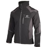Cresta Outdoor Reflektör Baskılı Erkek Softshell Ceket - Siyah