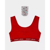 Crimson Spor Bralet Kırmızı