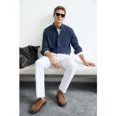 Crom Erkek Basic Gömlek Regular Fit Lacivert