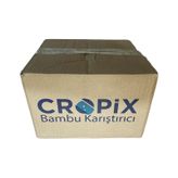 Cropix Tahta Ahşap Bambu Doğal Çay Kahve Karıştırıcı Çubuk Kaşık - 10.5 Cm. - 400 Adetlik 24 Paket Ahşap