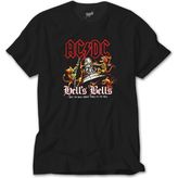 Crows Gate Ac Dc Hells Bells Siyah T-Shirt - 4XL