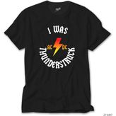 Crows Gate Ac Dc I Was Thunderstuck Siyah T-Shirt - XL