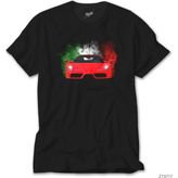 Crows Gate Ferrari Colored Smoke Siyah Tişört - 5XL
