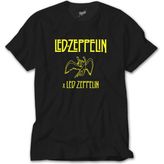 Crows Gate LED Zeppelin Angel Siyah Tişört