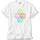 Crows Gate Rammstein Color Logo Beyaz Tişört - 4XL