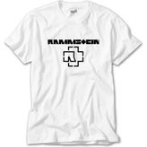 Crows Gate Rammstein Logo 5 Beyaz Tişört - 5XL