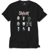 Crows Gate Slipknot Group Face Siyah Tişört - XL