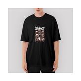 Crows Gate Slipknot Head Oversize Siyah Tişört - M