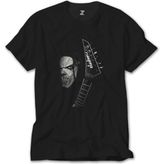 Crows Gate Slipknot Mick Thomson Guitar Siyah Tişört - 5XL