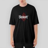 Crows Gate Slipknot Symboll Oversize Siyah Tişört - XL