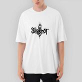 Crows Gate Slipknot x Ball Oversize Beyaz Tişört - M