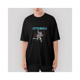 Crows Gate Travis Scott 2019 Space Oversize Siyah Tişört - M