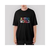 Crows Gate Travis Scott Astroworld 2 Oversize Siyah Tişört