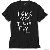 Crows Gate Travis Scott Look Mom I Can Fly Siyah Tişört - XL