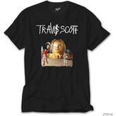 Crows Gate Travis Scott Siyah Tişört - XL
