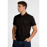 Crozwise 7152-10 Pike Kumaşlı Erkek Siyah Polo Tişört