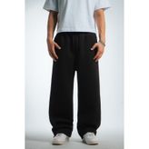 Crupt Studio Stoperli Siyah Wide Leg Sweatpant Erkek Eşofman Altı