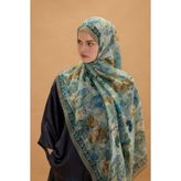 cs camellia scarf Floransa İpek Krep Şal - Mint