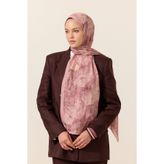 cs camellia scarf Monaco Kraş Şal - Pembe