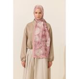cs camellia scarf Orkide Kraş Şal - Pembe