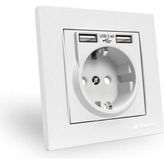 CT-3004 2xusb Girişli Topraklı Priz