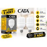 Ct 4330 25W LED Ampül Beyaz | 2 Adet
