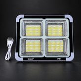 CT-4698 200W Solar LED Projektör 3 Renk - Siyah