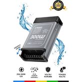 Ctrons IP45 Yağmur Korumalı 12V 25A Güç Kaynağı 300W LED Sürücü Ac/dc Trafo Dönüştürücü - Açık Gri