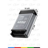 Ctrons IP45 Yağmur Korumalı 12V 33.3A Güç Kaynağı 400W LED Sürücü Ac/dc Trafo Dönüştürücü - Açık Gri