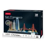 Cubic Fun San Francisco 3d 90 Parça Led Işıklı Puzzle